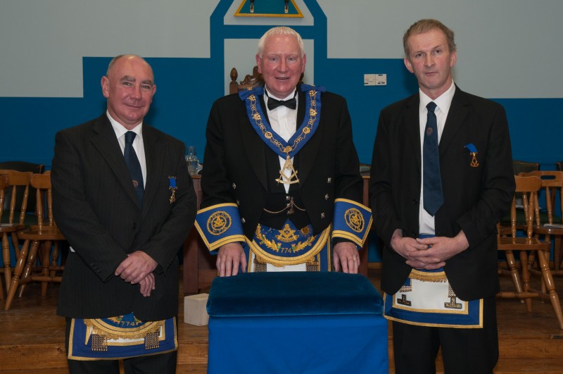 Lodge St Molios No 774 RWM Andy Martin with his installing masters