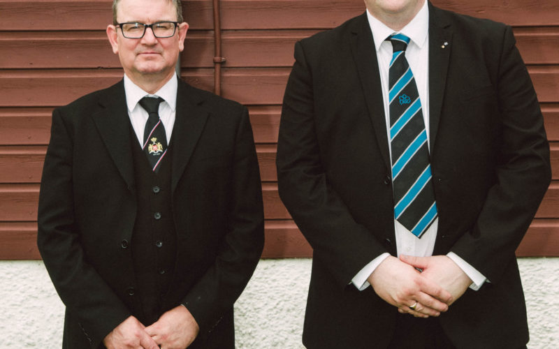 John and Paul McIlroy, PZ and candidate for Royal Arch Degree